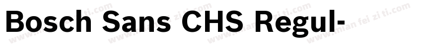 Bosch Sans CHS Regul字体转换